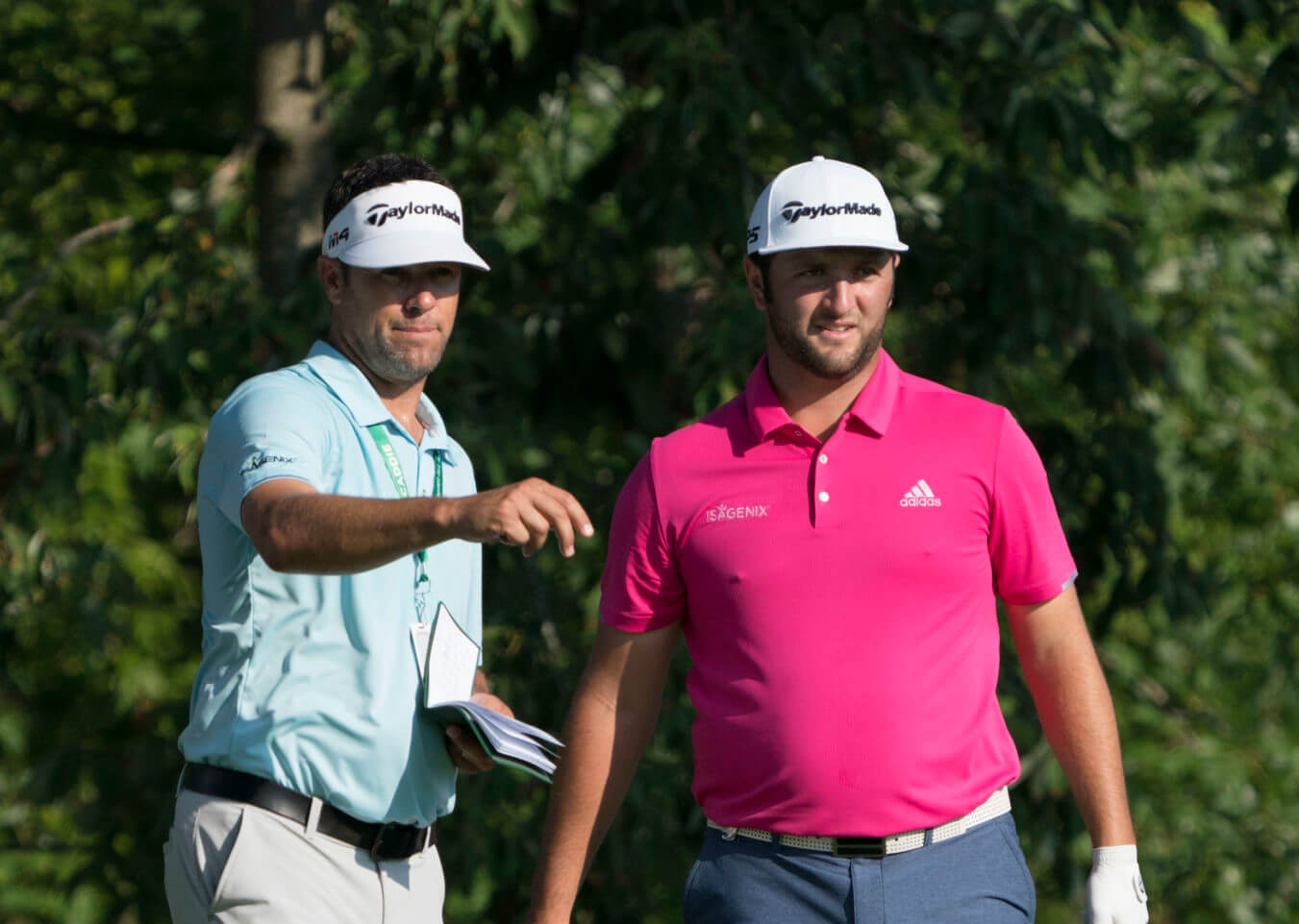 Eventful round for Jon Rahm and caddie Adam Hayes has duo in PGA ...