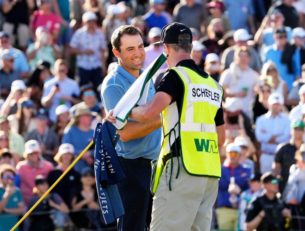 pga tour players caddies